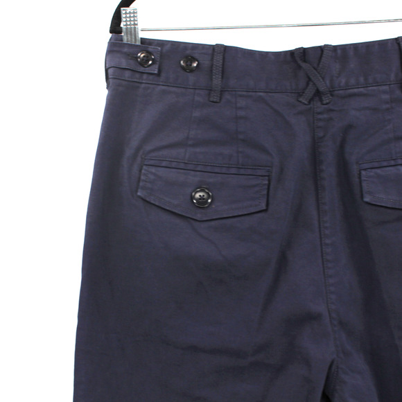Alex Mill Boyish Chino Pants NEW Navy Blue High Rise Cotton Relaxed Size 12 - Picture 5 of 8